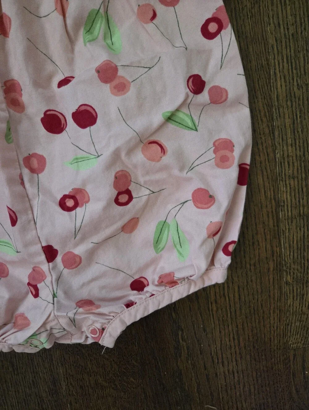 Vtg Gymboree Girls 3/6M Cherry Bubble Romper